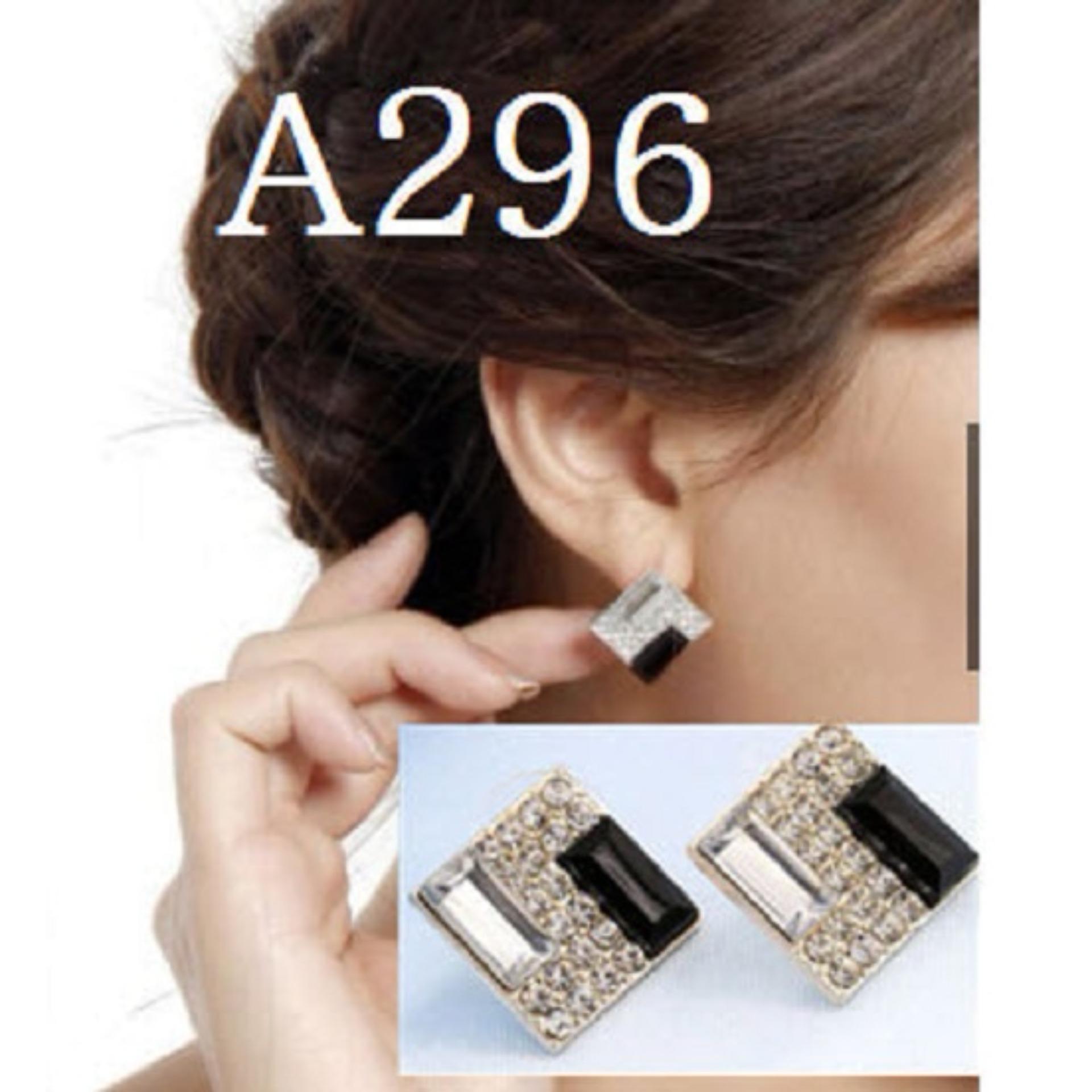Anting Korea Zircon Bening (Gelang Cincin Kalung Xuping Lapis Emas)