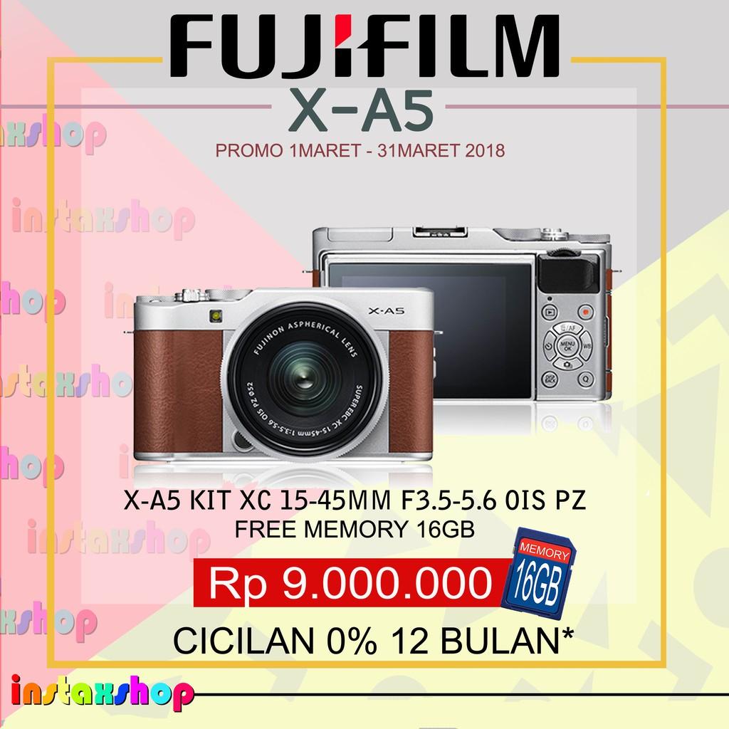 Produk Fujifilm X-A5 XA5 KIT 15-45Mm Kamera Mirrorless (BROWN)