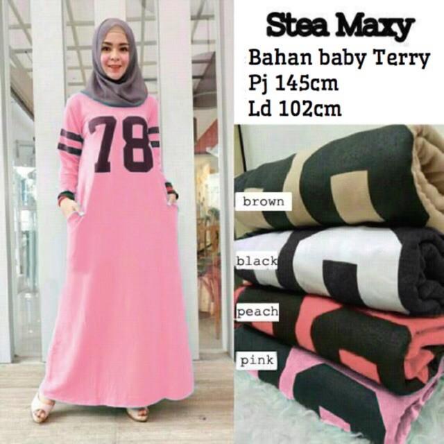 (Dam) Baju Hijab Maxi Stea Konveksi Tanah Abang