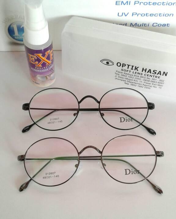 FRAME KACAMATA DIOR 212607 BLK-GN/KACAMATA MINUS/BACA/KACAMATA BULAT