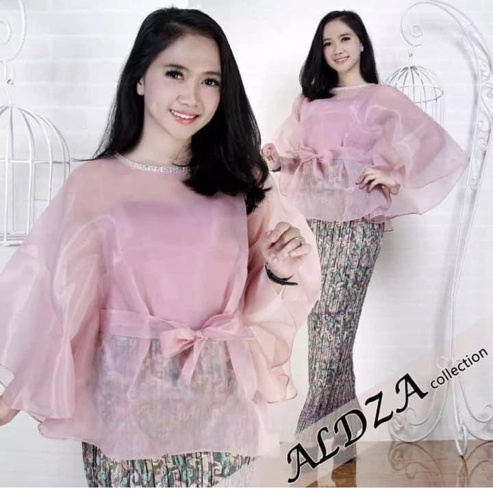 Setelan Kebaya Modern Brukat Rok Pendek Terbaru Fashion 
