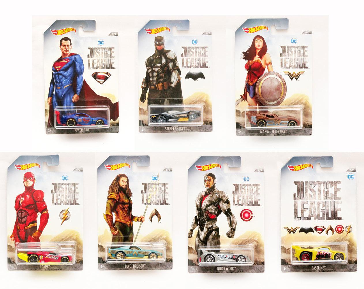 TERMURAH Mainan Anak Hot Wheels Justice League Series - set 7 pcs Mainan Mobil Die-Cast