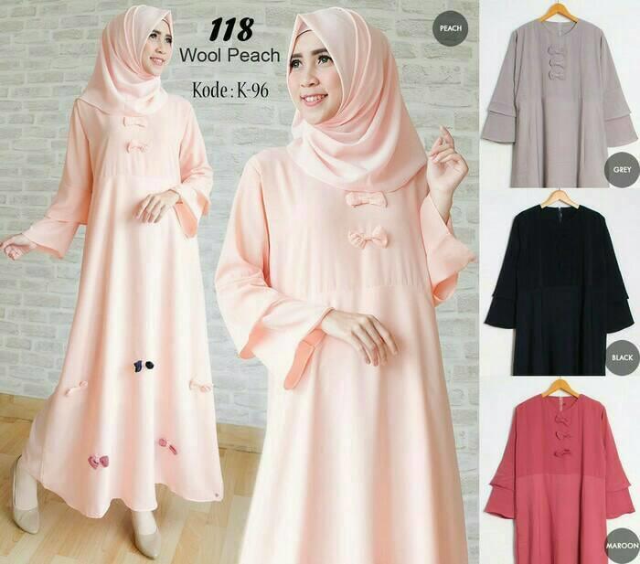 NANDA BAJU MUSLIM MAXI DRESS GAMIS ABAYA KAFTAN SYARI JUMBO BIG SIZE