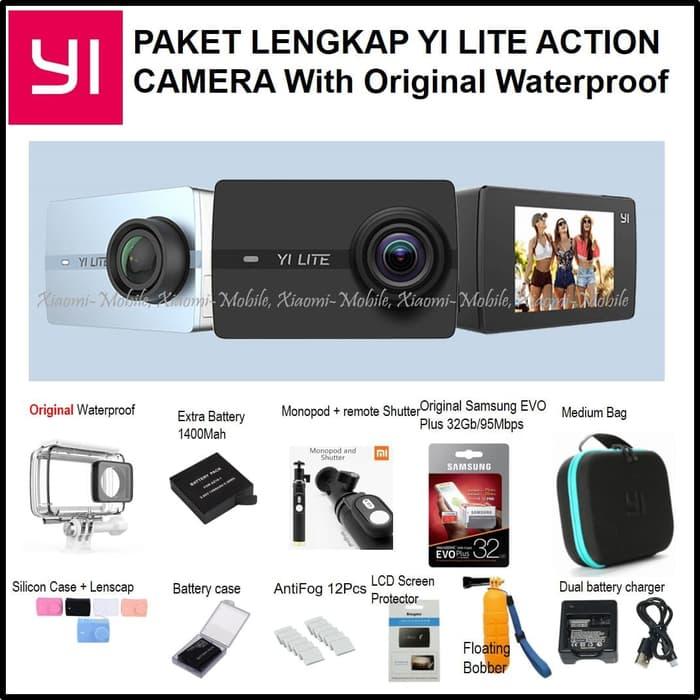 ORIGINAL XIAOMI YI LITE ACTION CAMERA WITH ORIGINAL WATERPROOF