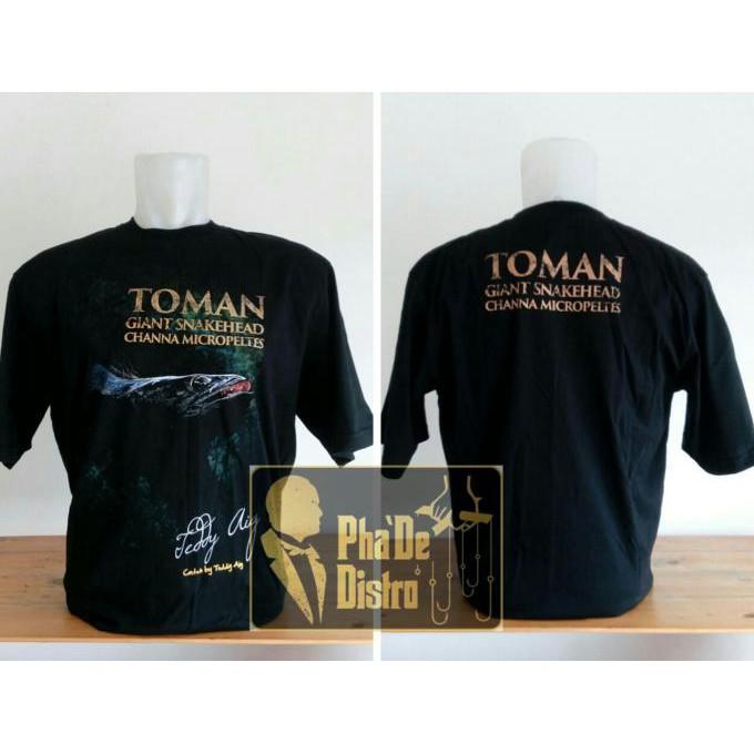 Kaos Giant Snakehead Toman Hitam - Pancingqsad