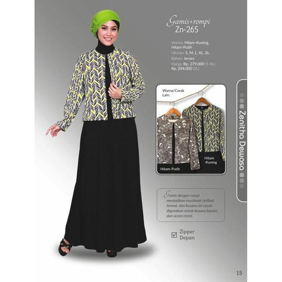 PALING MURAH GAMIS + ROMPI ZENITHA 265 - DISKON 25% KDLGFHJAS