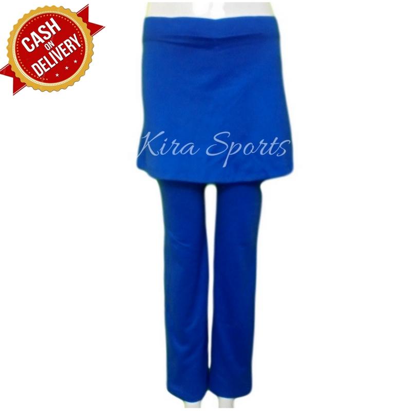 Kira Sports Celana Panjang Olahraga Wanita Muslim Aerobic Aerobik / Celana Senam Zumba Dengan Rok Panjang Untuk Joging Yoga Lari SY702-SALE - Bisa COD