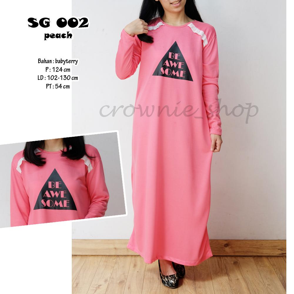 gamis baju muslim babyterry awesome ( SG 002 )