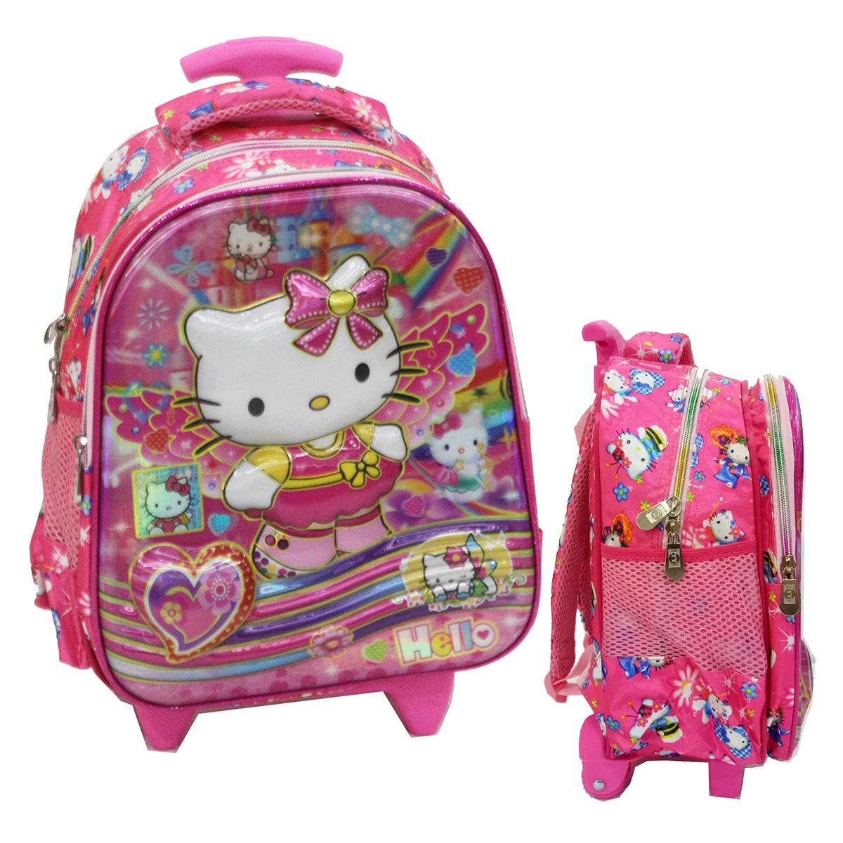 Onlan Hello Kitty 5D Timbul Tas Anak Sekolah TK New Arrival Import - Pink