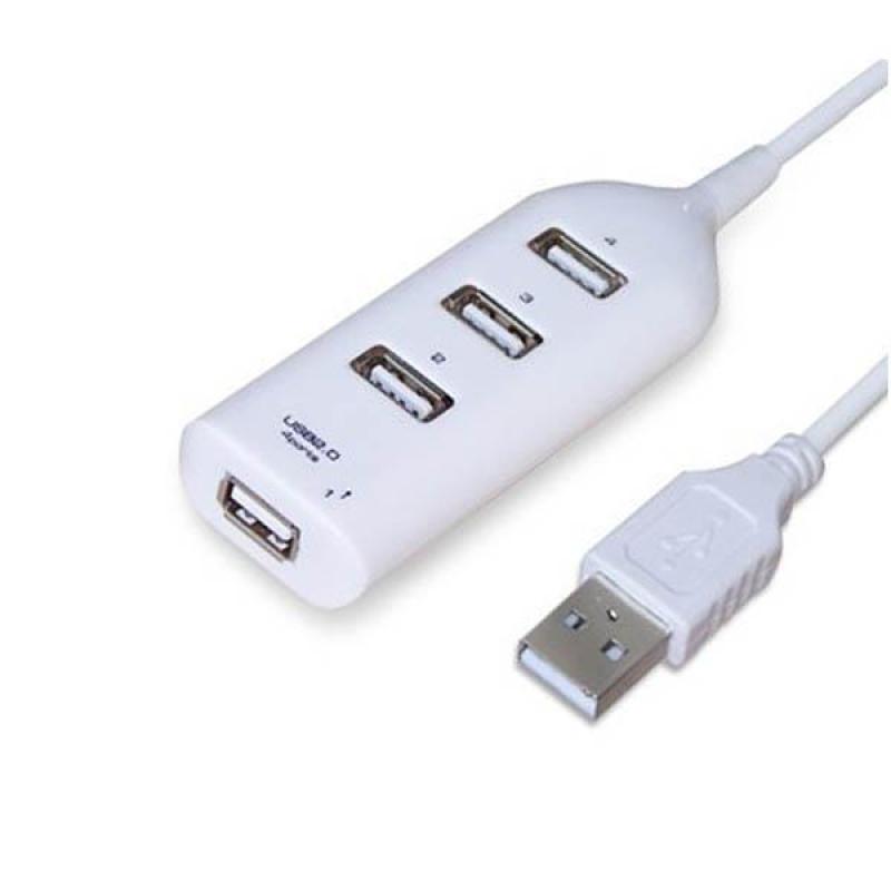 yueyawanistore White USB 2.0 Hi-Speed 4-Port Splitter Hub Adapter For PC Computer
