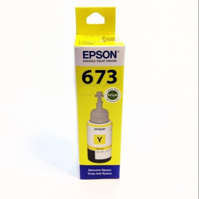 TINTA PRINTER EPSON 673 YELLOW ORIGINAL