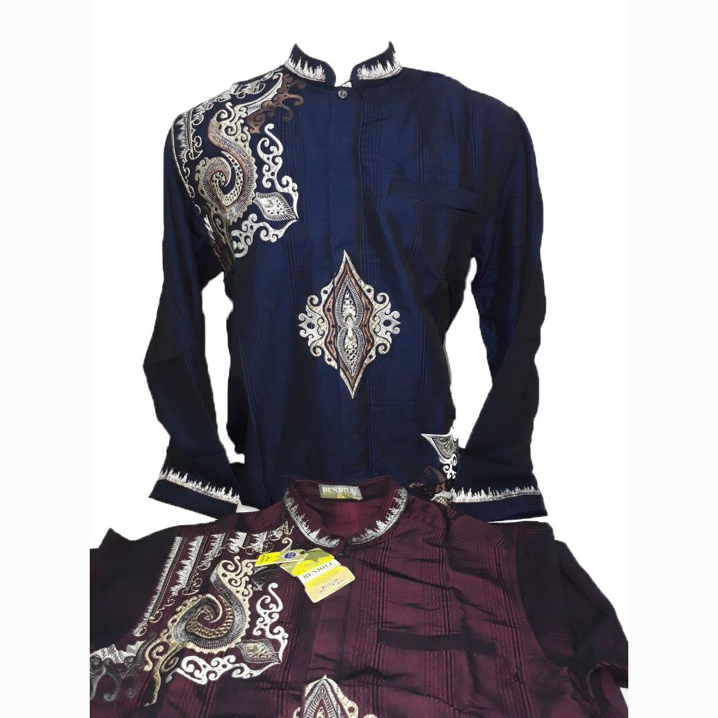 Baju Koko / Kemeja Muslim Pria Lengan Panjang - Merk Benhill - Toko Sumber Rejeki Jeans