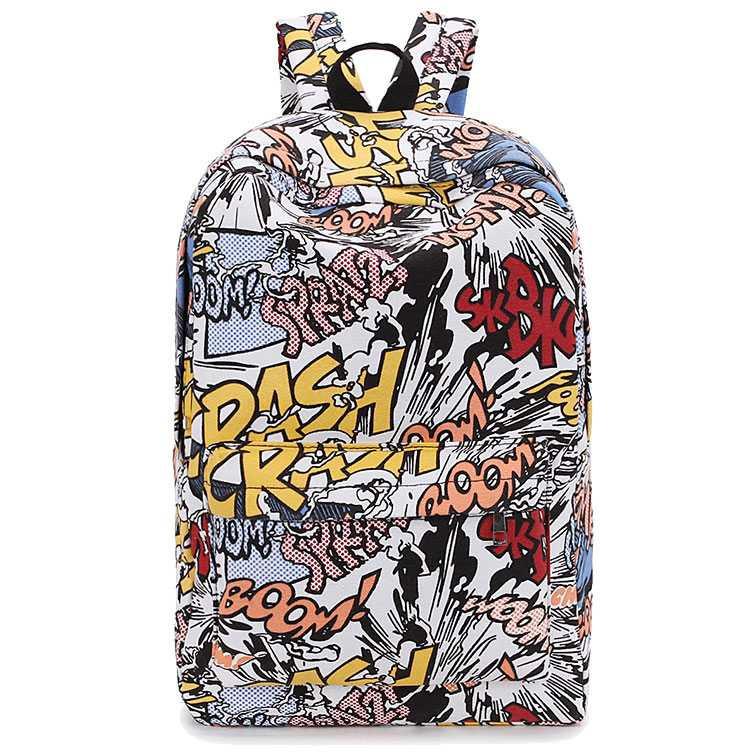 Best Seller!!! Tas Ransel Sekolah Model Grafiti Keren Terbaru Branded