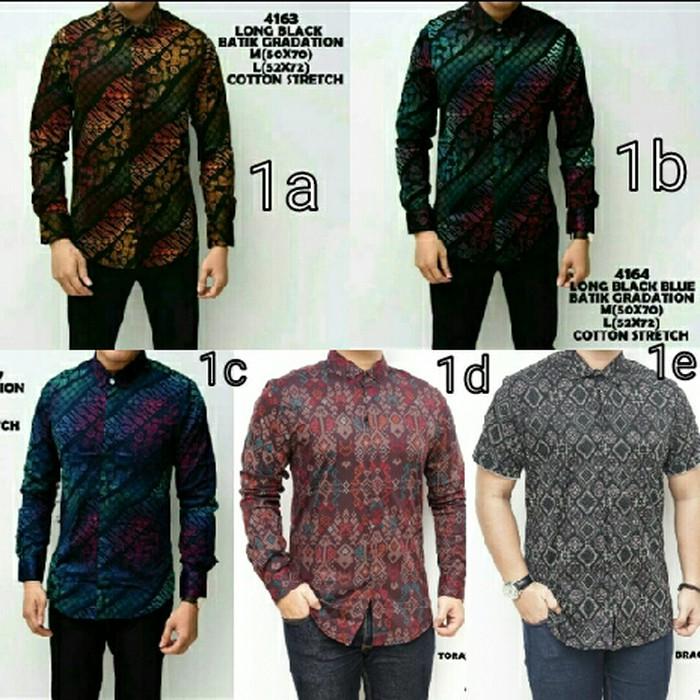 Baju Kemeja Pria Songket Batik Hijau Tosca Keren Gaya Trendy - Hldu8l