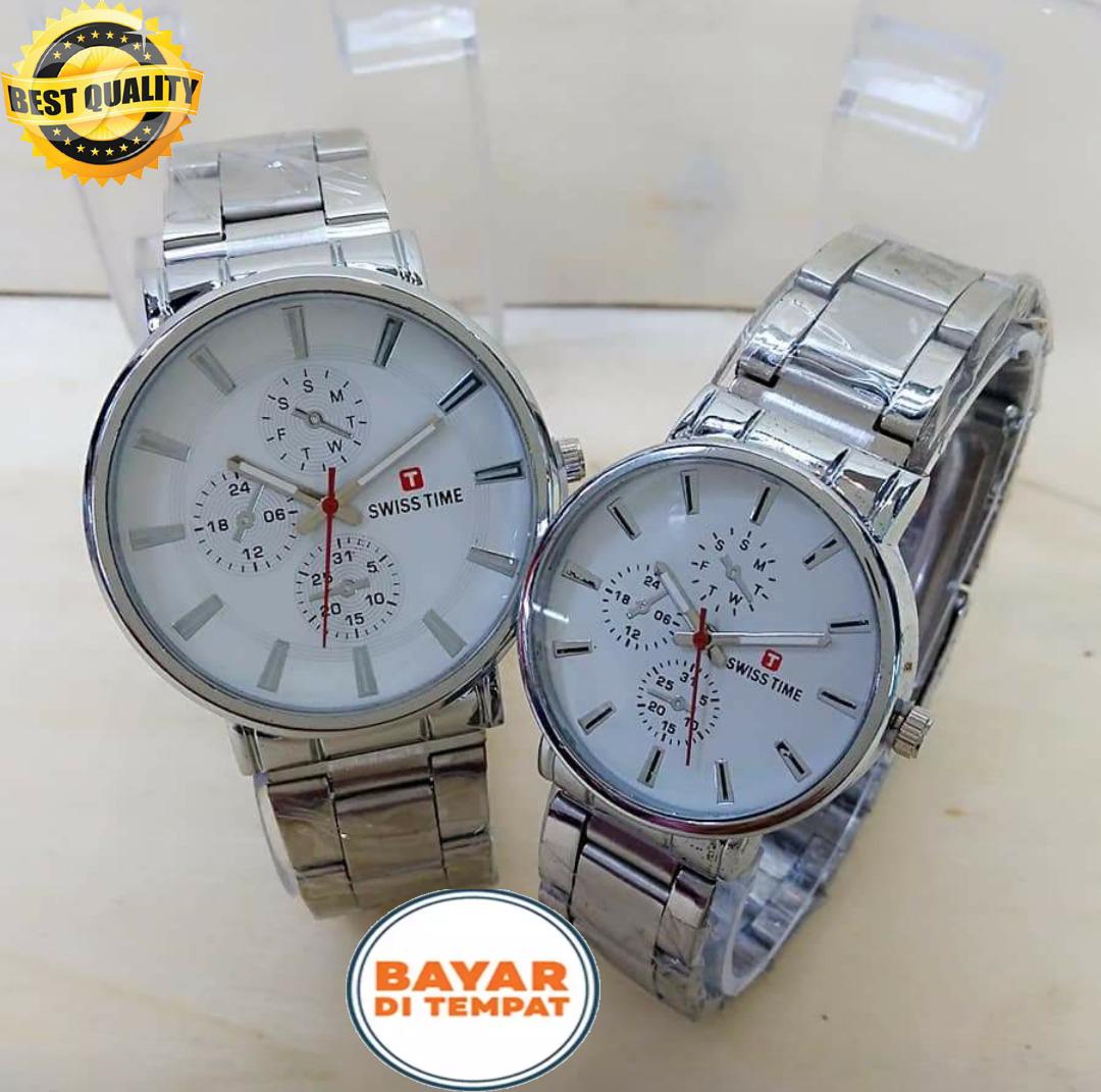 Swiss Army/Swiss Time Jam Tangan Fashion Pria & Wanita Couple New Edition