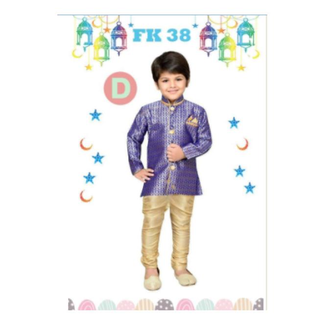 FK 38D Baju Koko Anak Kecil India Pakistan Lebaran Import Ungu