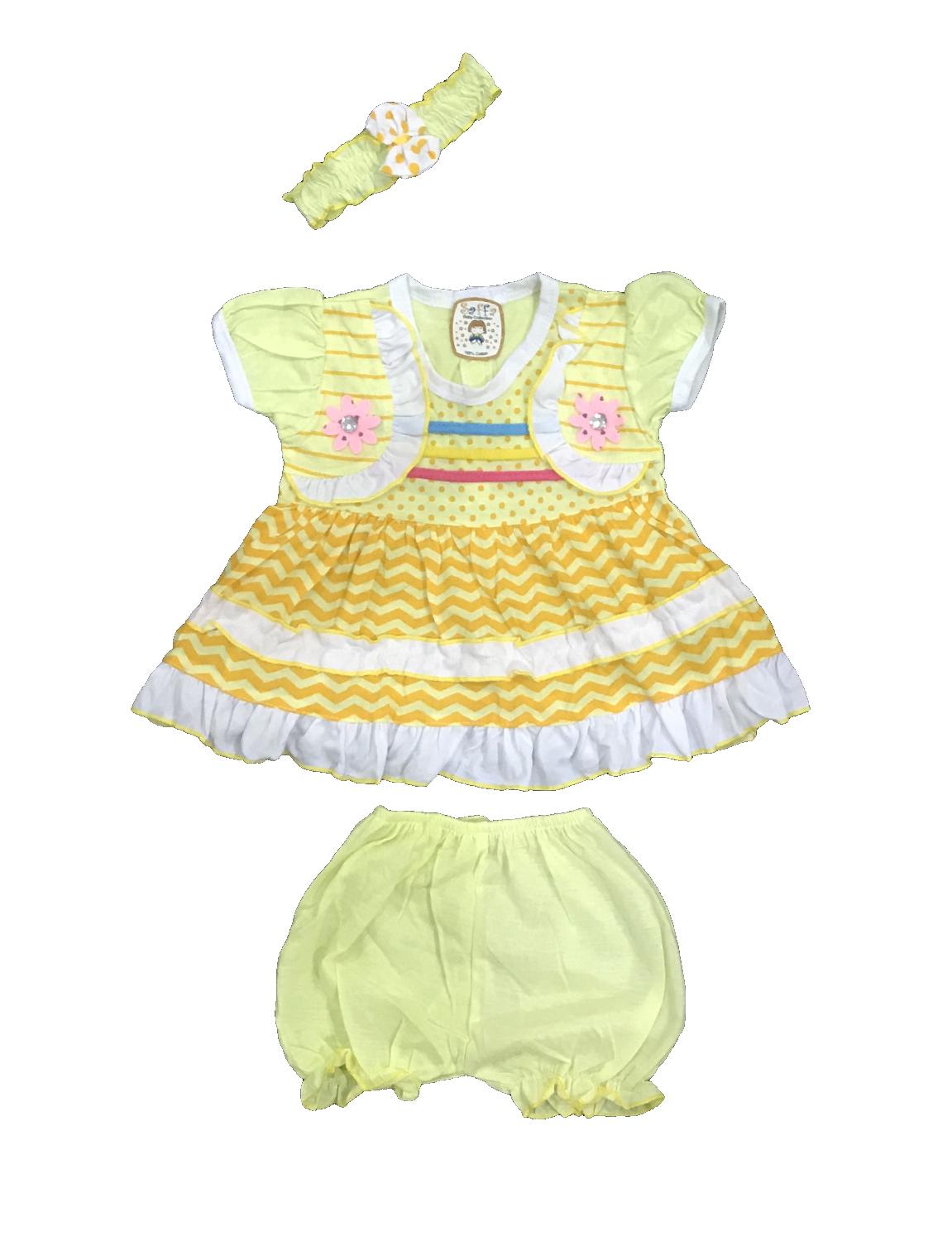 BAYIe - Setelan Baju bayi Perempuan motif BUNGA usia 3-12 bulan SAFFA/ Pakaian anak Cewek