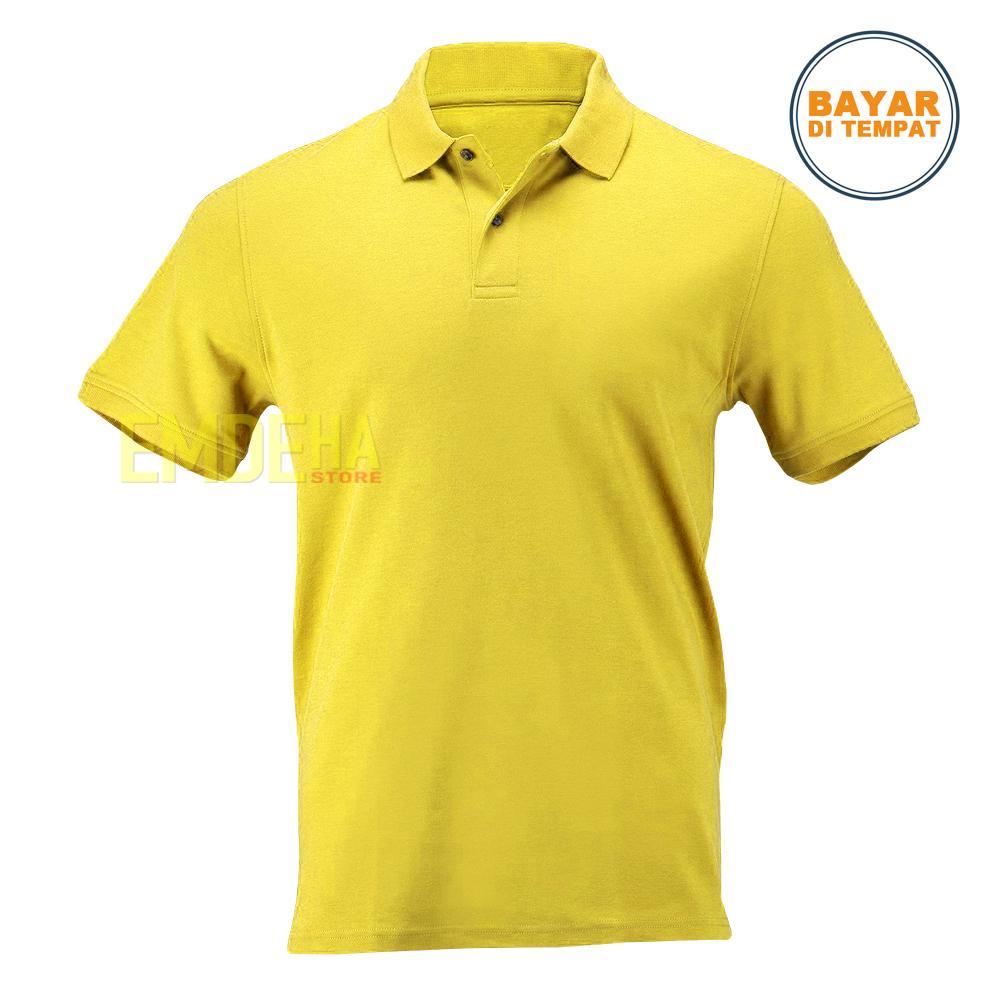Emdeha Store - Poloshirt Pendek Polos Kaos Kerah Simple Dan Elegant