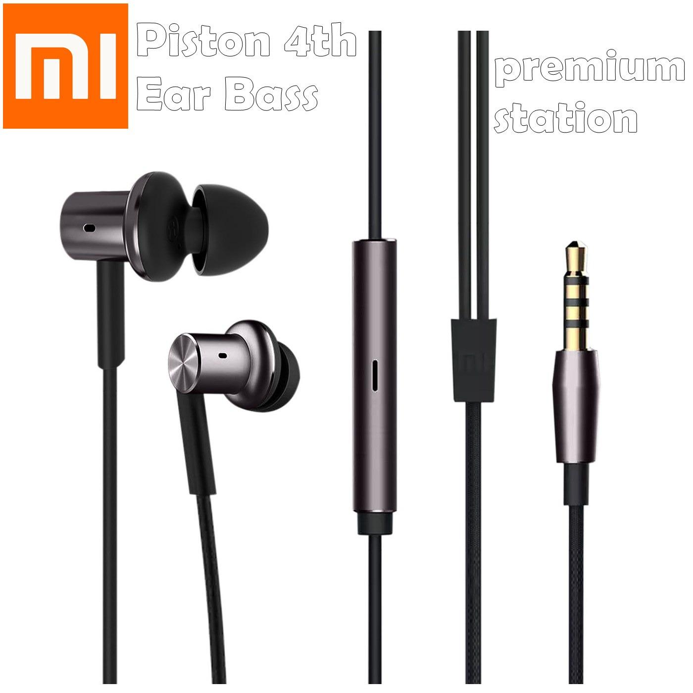 Xiaomi Premium Headset / Hansfree / Headphones Ear Audio Piston 4th Black Generation
