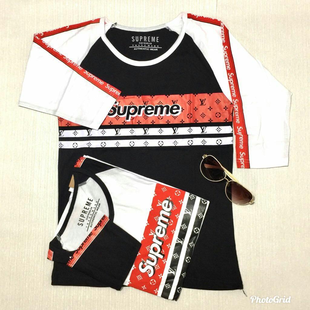 Queenshop Kaos Supreme Kim / Kaos Off White / Baju Wanita / Baju Pria / Baju Unisex / Pakaian Unisex