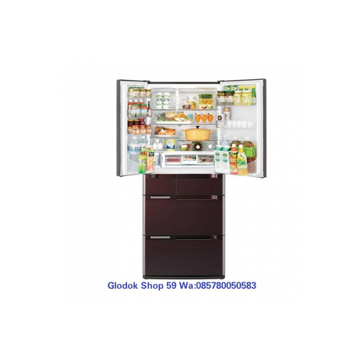 KULKAS HITACHI R-G670GN INVERTER CRYSTAL BROWN JAPAN SERIES NEW