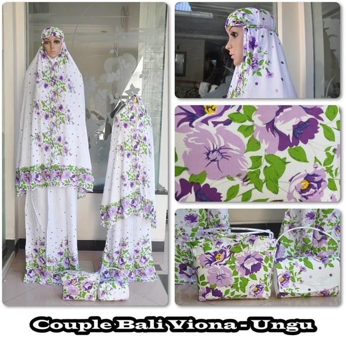 Auf Hammas Mukena mewah / Mukena dewasa / Mukena bali / Mukenah / Mukena katun jepang / Mukenah Wanita / Mukena Putih / Mukena Dewasa Bali Viona Ungu
