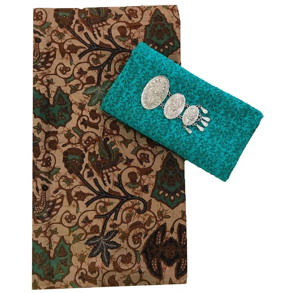 1set Kain Batik Kombinasi Bahan Katun Dan Embos Murah Kkk036 Source · Kain Batik 2 Meteran