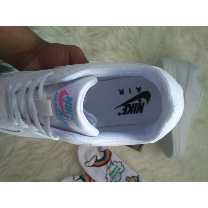 Promo Sepatu Nike Air Force One Full White Woman/Cewe Casual Kets Sekolah Gratis Ongkir