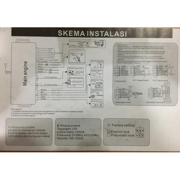 Hw375 Alarm Mobil Model M1 Avanza Chrome - Hgfiw4 Flfhdsl