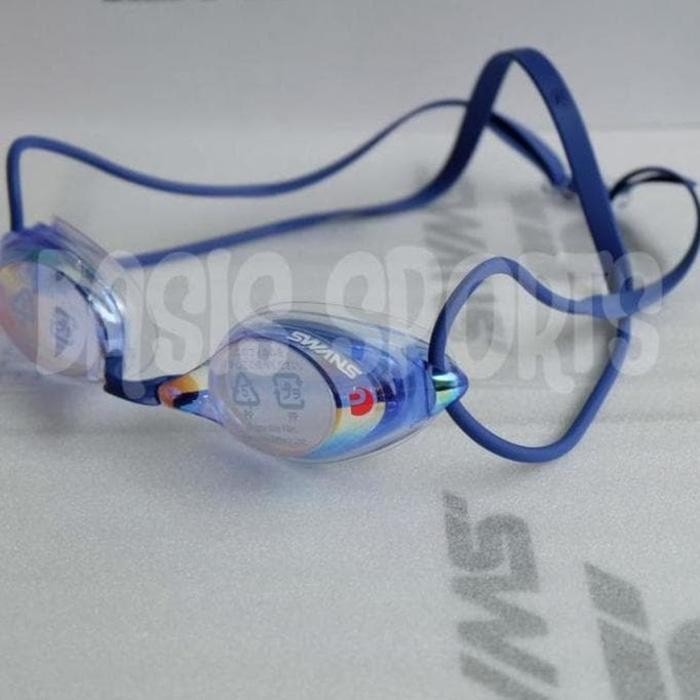 ASLI IMPORT - KACAMATA RENANG RACING SWANS SRX M PREMIUM ANTIFOG BLOR