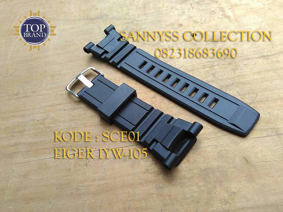 STRAP TALI JAM EIGER IYW-105 - IYW 105 - IYW105 HITAM