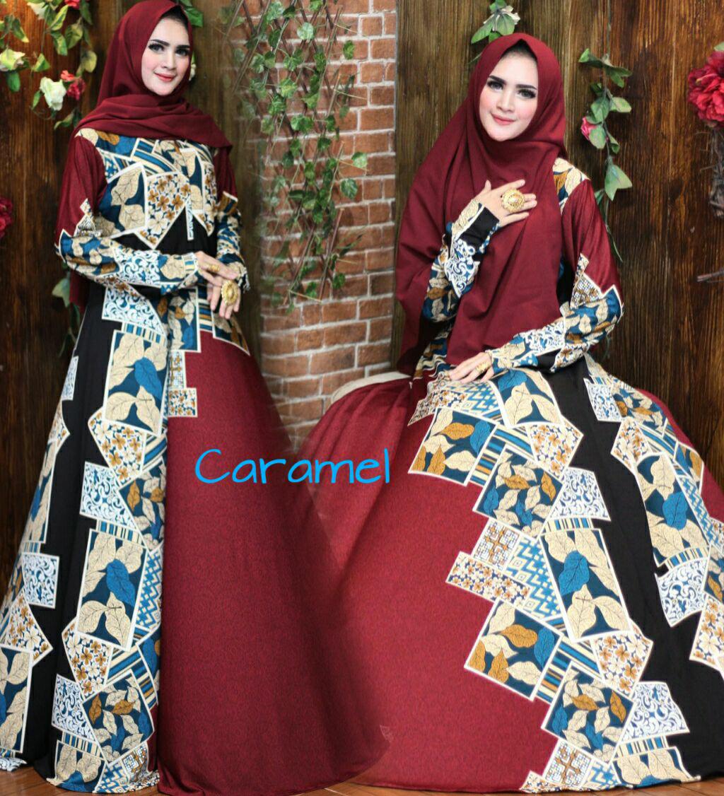 Nurulcollectin-Baju dress gaun murah/gamis syari terbaru)gamis motif unik/gamis batik/gamis katun size XL/gamis klok 4m
