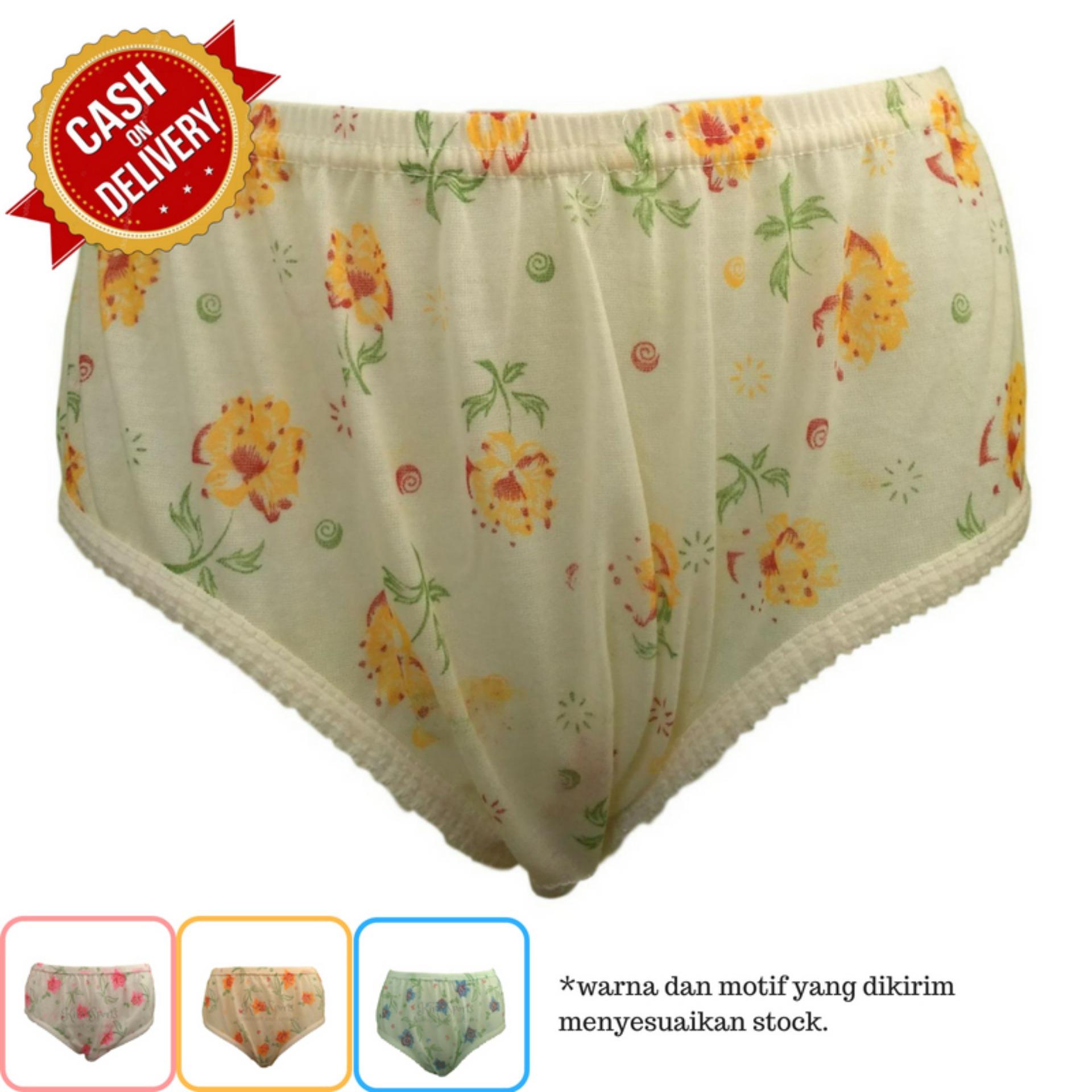 Kira Sports Celana Dalam Wanita Sexy / Bukan Merk Sorex Jumbo Transparan G-string Boxer Untuk Ibu hamil / Aneka Motif Bunga Renda Seksi Terbaru/ Dalaman Perempuan Katun Dewasa Murah ANK708 - Bisa COD