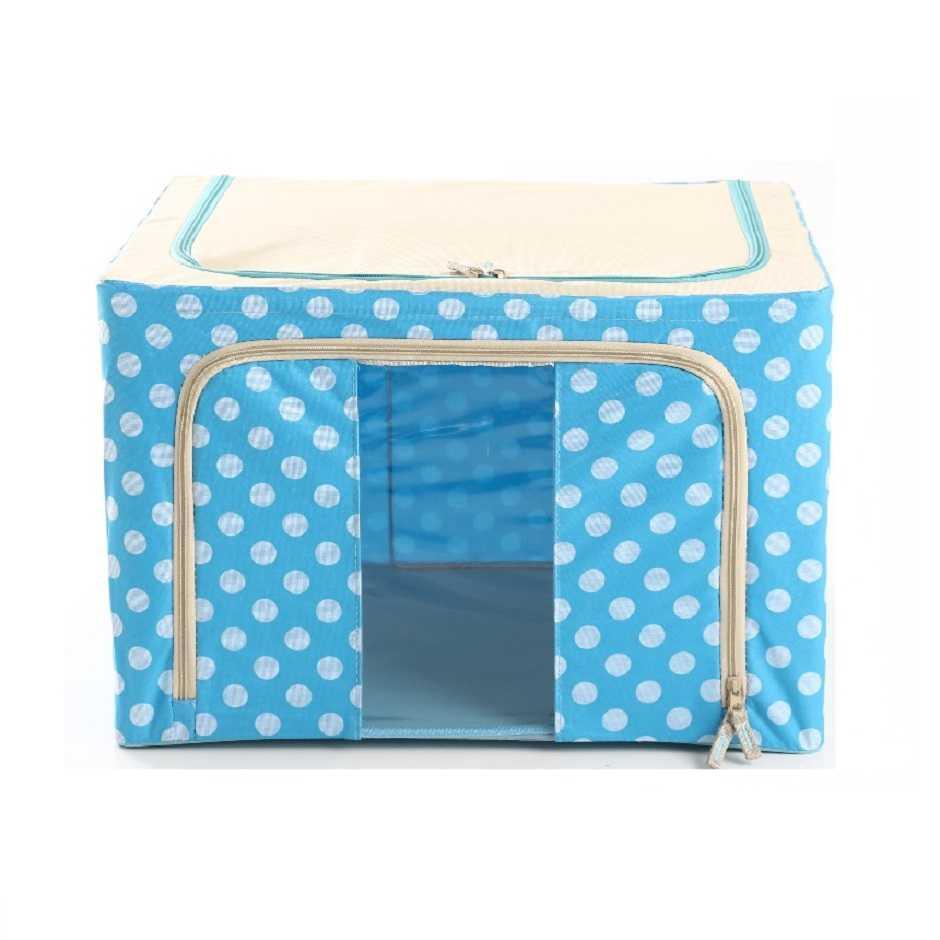 Best Seller!!! First Project Kotak Penyimpanan Steel Frame Organizer Storage Box 66 L Unik Murah Minimalis