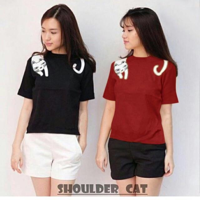 Polo Shirtshoulder Cat Tshirt Tumbler Tee No.293 Baru kode kenz-FF334