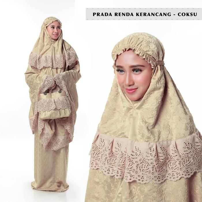 Mukena Bordir Prada Renda Kerancang