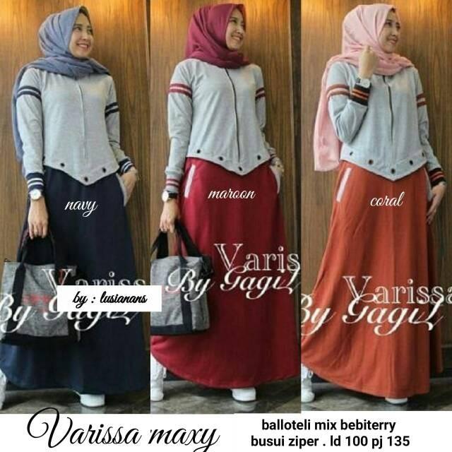 Terbaru Renata dress Termurah gamis balotelli/Muslim Wanita/Baju Murah/gamis murah/gamis hijab/gamis VARISSA BATA