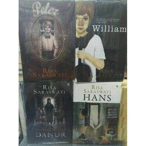 Buku Paket 4 Novel Hans Danur William Peter - Risa Saraswati - Novelqqnian