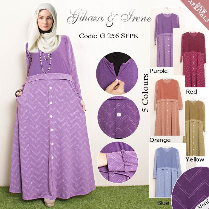 G256SFPK/G 256 SFPK IRENE HIJAB MAXI GAMIS DRESS FASHION MUSLIMAH