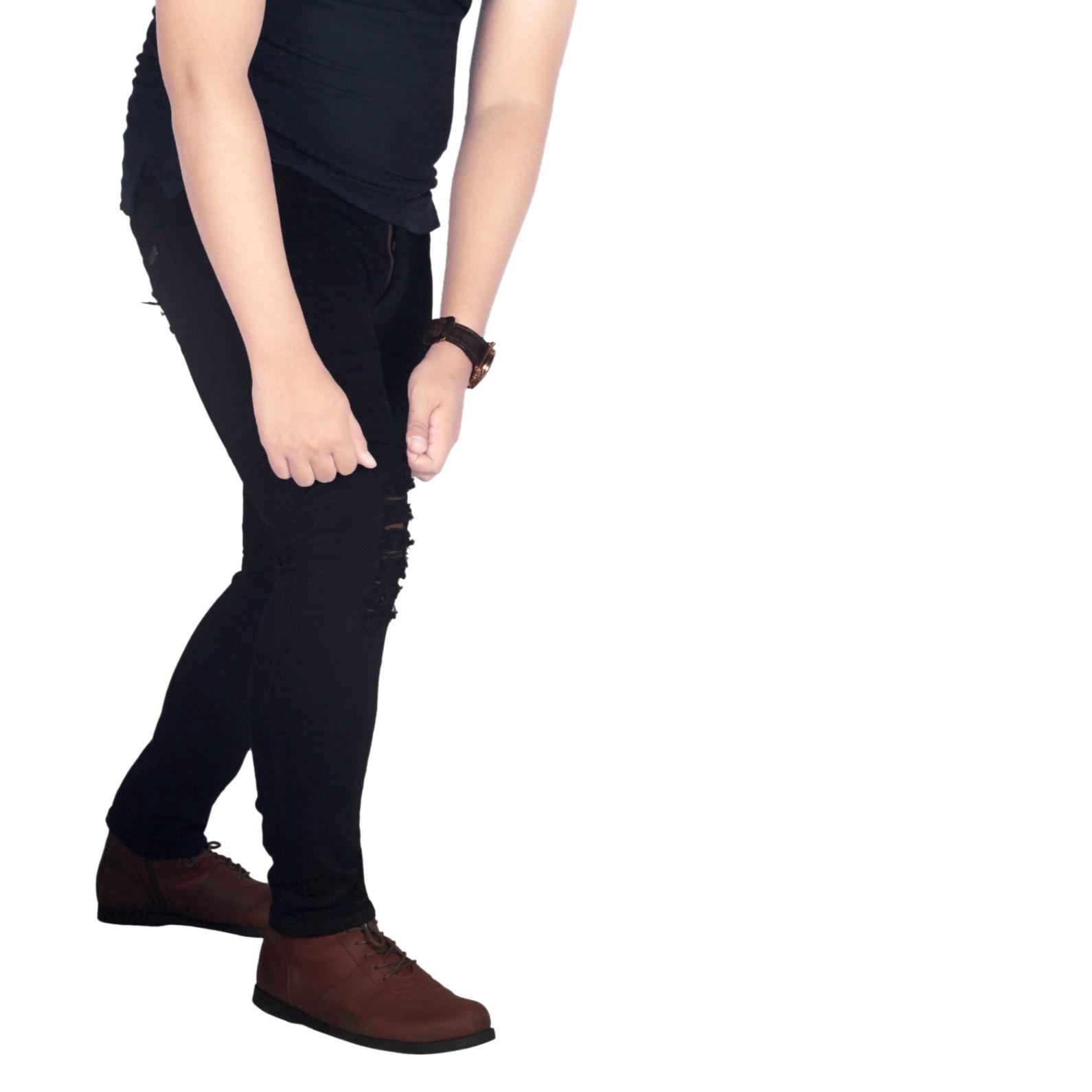 Dgm_Fashion1 Celana Jeans Hitam Robek Skinny Murah /Celana Jeans Hitam polos Panjang /Celana lepis/Celana Jeans Skinny Pria/Celana Panjang/ Celana Pria/Celana Casual/celana denim/celana jeans hitam/jeans polos /CELANA JEANS PENSIL AP 5612 Hitam