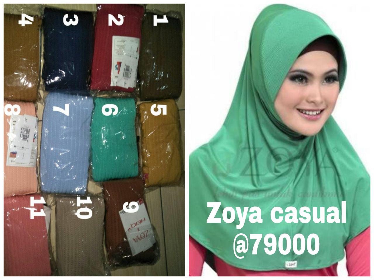 kerudung zoya casual