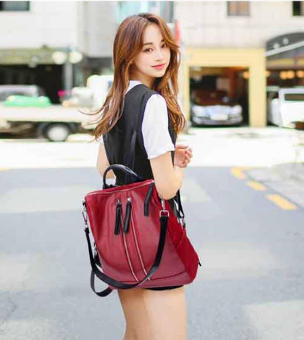 Tas Ransel 3in1 Backpack P882 / Tas Import / Original Ori Bag / Tas Wanita / Tas Batam - RED - EDW205