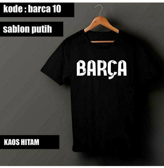 PALING DICARI Kaos BARCA bahan Combed 30'S PROMO