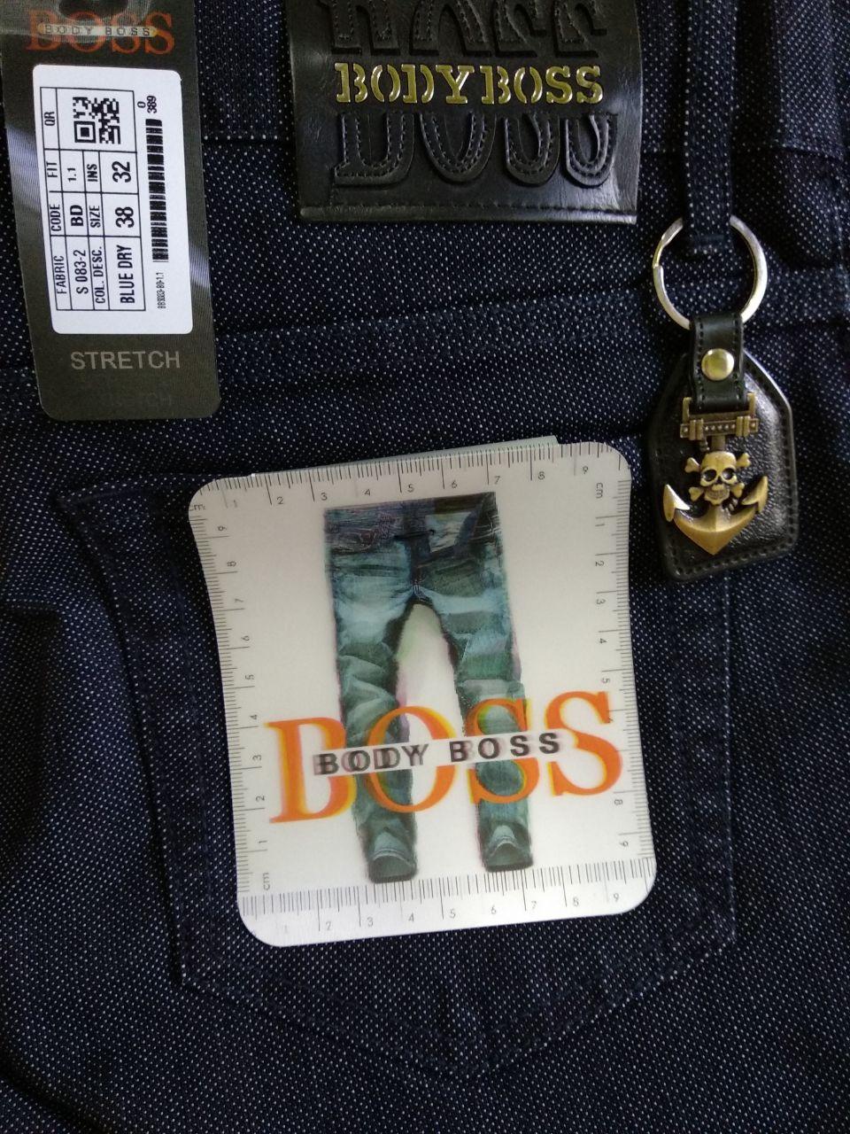 Celana Panjang Jeans Body Boss Original - Celana Pria Jumbo Size 36 38 40 42 - Model Reguler Fit - Warna Biru Tua