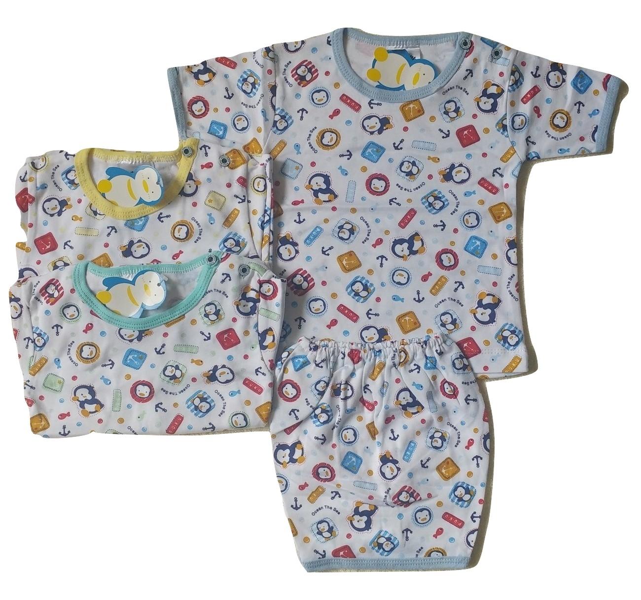 Jelova Angela Setelan Baju Pendek Baby Bayi PUKU 6-12 Months - Mixcolours