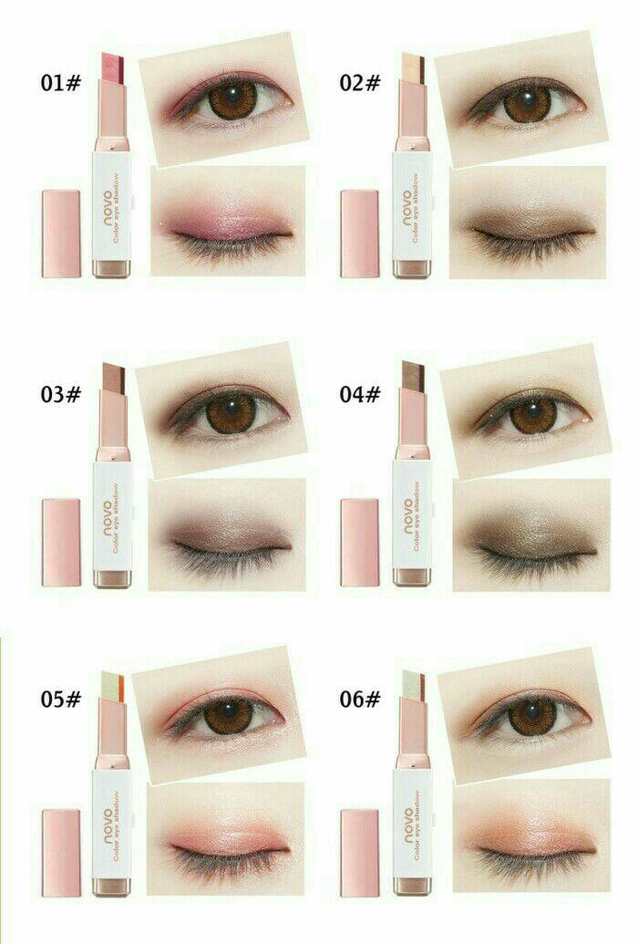 Best Seller - Novo Eyeshadow Glitter Waterproof - Novo Beauty Pen Eyeshadow (2 in 1) Terlaris Dan Termurah