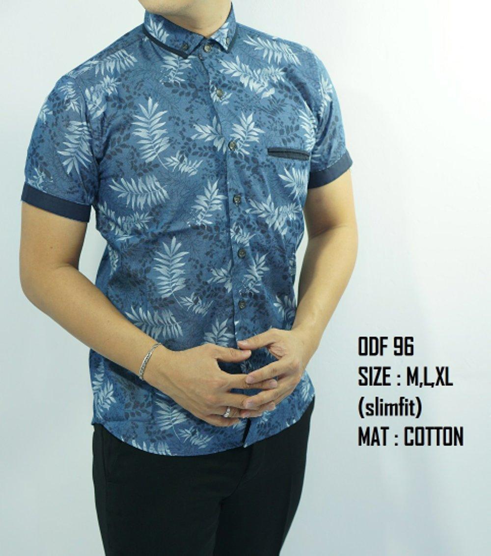Kemeja Batik Fashion Slimfit ODF96. ( fashion pria batik slimfit reguler jas dasi hem blazer jaket sweater kaos oblong tshirt polo celana jeans couple pakaian muslim gamis dress blouse baju koko) di lapak New Trendy newtrendy
