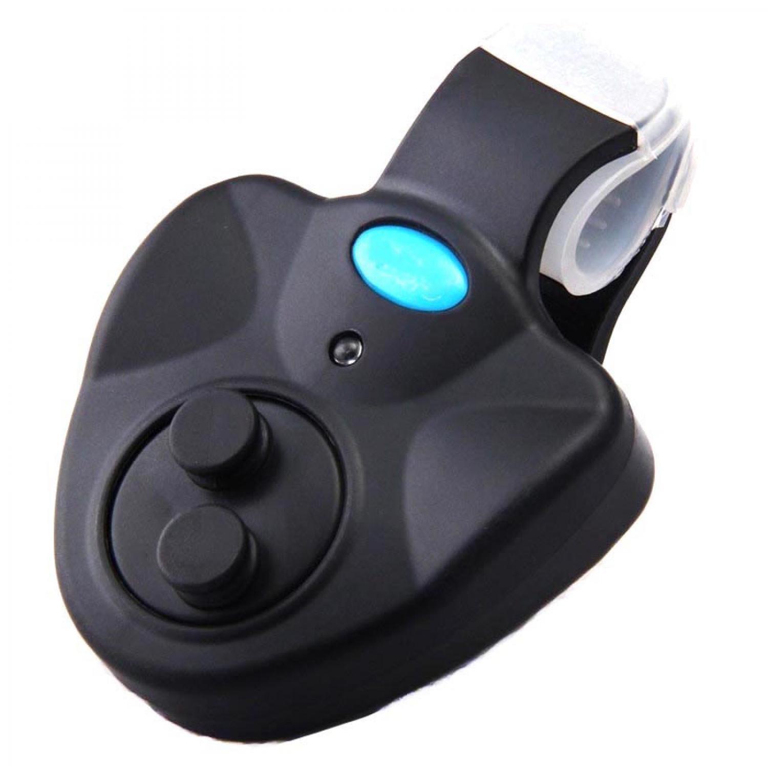 Alarm Pancing dengan Indikator Fishing Indicator LED Aksesoris Alat Bantu Memancing Mancing Pelacak Gigitan Ikan Laut Sungai Danau Strike Suara Kencang Bell Alert Bel Fish Finder Bite Alarm with Clip Klip Mudah Digunakan s7146 - Black