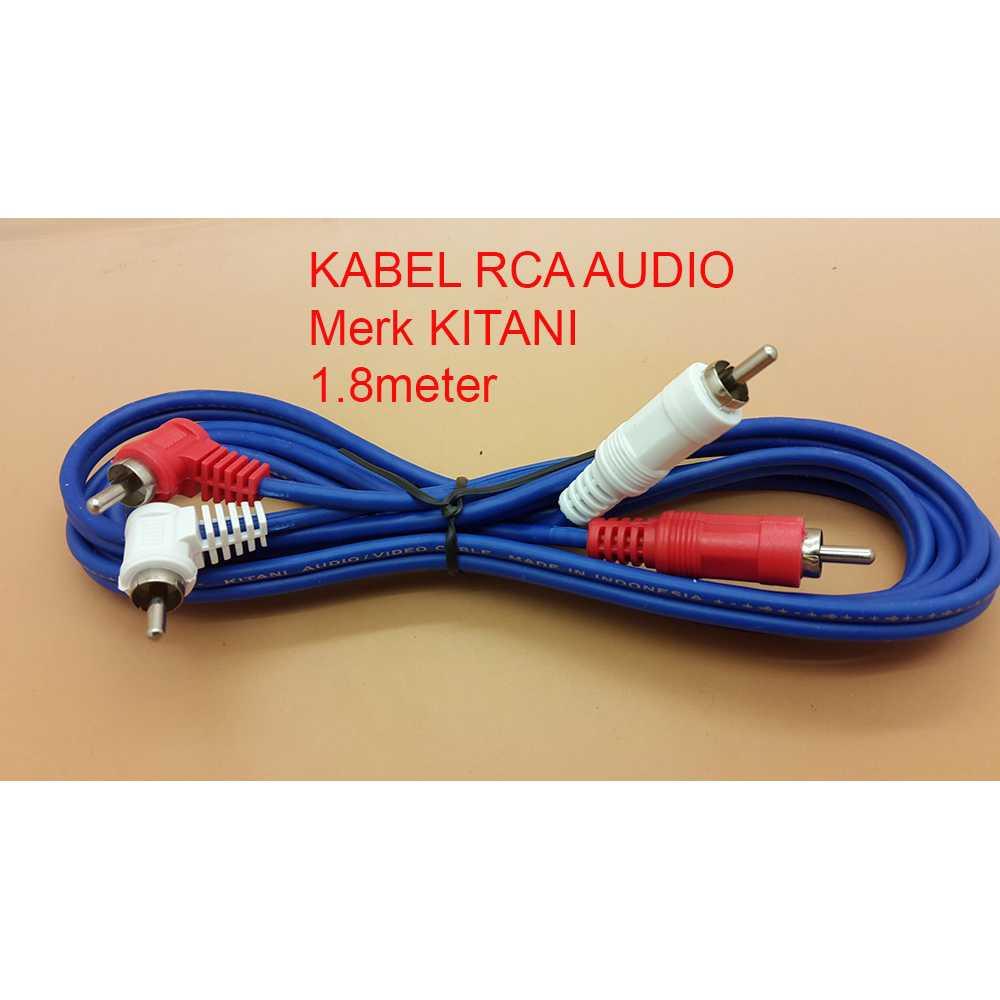 Kabel AUDIO RCA 2 K 2 Male Merk KITANI