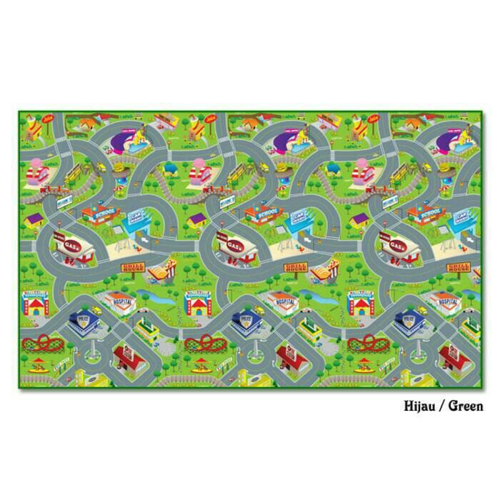 Tikar Evamatic / Evamat / Evamats Matras Alas Lantai Karpet CITY MAP new motif